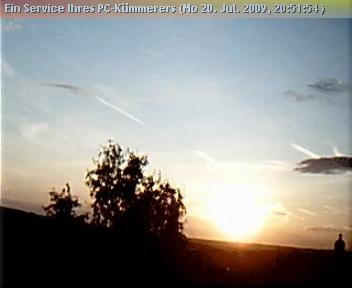 Sonnenuntergang am 20.07.2009
