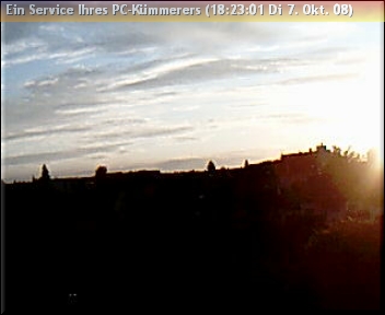 Sonnenuntergang Richtung Hauptschule
